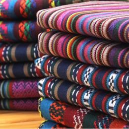 50 cm veel vintage stof voor naaien etnische decoratieve jacquard garen geverfd stoffen DIY doek tecido telas fat quarters quilten for2944