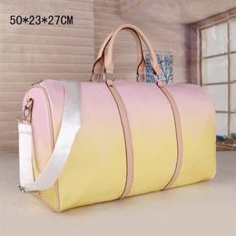 50 cm luxe mode hommes femmes voyage sac duffle sacs marque designer pu cuir bagages sacs à main grande capacité sport bag263S