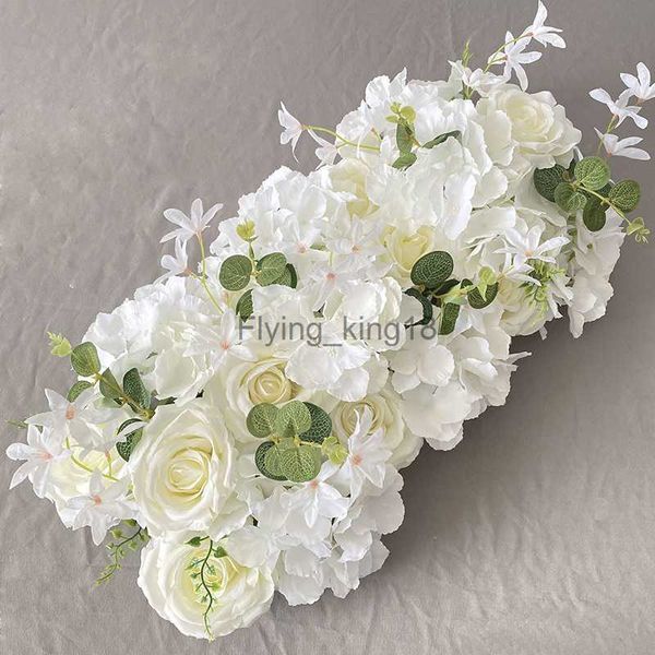 50 cm Rose Peony Artificial Flower Row Decoración de la boda Telón de fondo de la pared Garland Home Party Decor Photo Props Fondo HKD230829