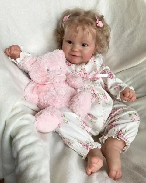 50 cm de silicone doux et complet Reborn Toddler Girl Doll Maddie Soft 3D Skin plusieurs couches peignant des veines visibles
