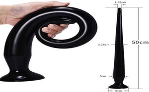 50 cm Super Lange Anale Staart Anale Plug Prostaat Massager Snake Dildo Anus Masturbator Producten voor Volwassenen Speeltjes voor Man Womanp08049598714