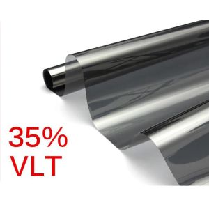 50 cmx200cm anti kraslijmpolarisatorfilm VLT35% zwart gemetalliseerde autoraam tintfilm