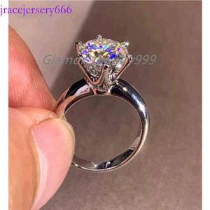 50CT MISSANITE ENGAGEMENTS FEMMES 14K WHITE GOLAD LAB LAB LAB DIAMAND RING STERLING SIER MINDING BOIDE BOIDE