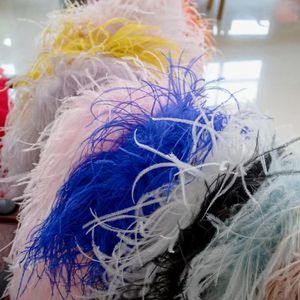 50G 2M Natuurlijke Roze Geverfde Struisvogelveren Boa Plumas voor Sjaal Sjaal Lint Bruiloft Stadium Naaien Jurk decoratie Ambachten 240119