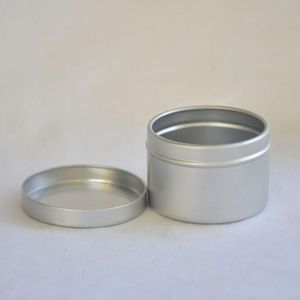 Pots de crème en aluminium vides de 50 g Boîtes en aluminium de 50 ml, contenant de baume à lèvres en métal