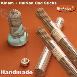 Bâtons d'encens faits à la main, véritable Kinam chinois avec Hainan Oudh, qualité de haute qualité, parfums naturels aromatiques plus durables, 50g, chengxiang