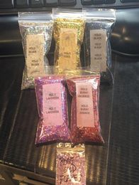 50 g in 1 tas Aangepaste dikke holografische glittermixbundel losse glitter cosmetische 25 kleuren dikke holografische glitterg8910799
