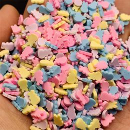 50 g Macarons Bunny Rabbit Slices Mixed Polymer Hot Clay Sprinkles voor Slijs vulmateriaal Diy Nail Art Craft