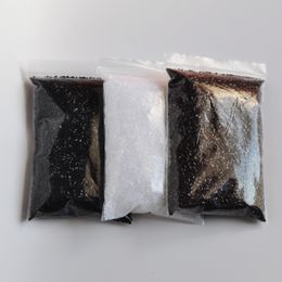 50g Italie Glue Beads Kératine Glue Granules Perles GRAIN Extensions de cheveux Transparent Brun noir