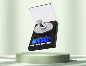 Mini báscula digital de precisión de 50g x 0001g para joyería de plata de ley y oro 0001 balanza electrónica de peso 40Off5703949