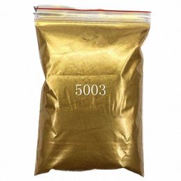 50 grammes / lot de pigments en poudre d'or pour la décoration des ongles à faire soi-même, poudre de revêtement en or, pigment de peinture en or, poussière d'or en métal P8Ga #