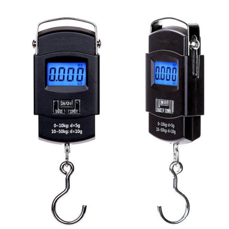 50KG Electronic Portable Digital Scale Hanging Hook Fishing Travel Luggage Weight Scale Balance Scales Steelyard