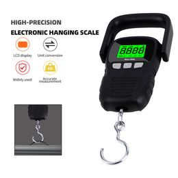 Échelle de suspension de 50 kg avec règle numérique à pêche portable Hook électronique de pondération électronique Échelle d'échelle LED Balance