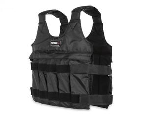 50kgGewogen vest voor boksen Hardlooptraining Lichaamsuitrusting Verstelbaar trainingsvest Zwarte jas Swat Sanda Sparring Pro7128542