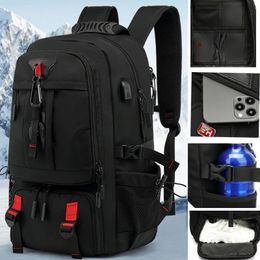 50L 60L 80L sac à dos extérieur avec port USB pour hommes Pack sacs grande capacité unisexe sport Trekking randonnée Camping disponible en 240202