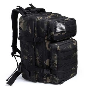 50L Camouflage Army Backpack Men Militaire tactische tassen Assault Molle Backpack Hunting Trekking Rucksack Waterdichte Bug Out Bag 212689