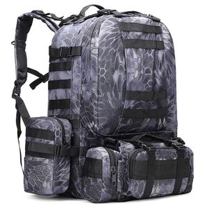 50l haute capacité sport de plein air sac à dos tactique sacs à dos en plein air voyage camping trekking sac camouflage randonnée sacs à dos combinés