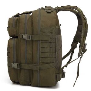 50L Large Capacity Man Army Tactical Backpacks Military Assault Bags 900D Waterproof Outdoor Sport Hiking Camping Bag Rucksack Y0721