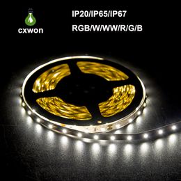 envío gratis 100 m / lote tiras 3528 5050 SMD RGB 12V Impermeable No impermeable Led tiras flexibles luz 300 Leds 5M doble cara buena calidad