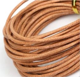 50m / partij Real Lederen Cord Touw String voor DIY Ketting Armband Sieraden Maken