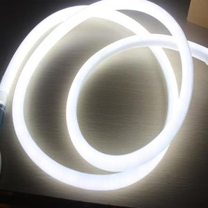 50 M roll Hele led flex neon touw Waterdichte flexibele 24 v ronde zachte buis 16mm Enkele kleur smd strip329O