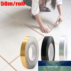 50m zelfklevende waterdichte PVC vloer lijn sticker keramische tegel space tape sticker diy home decor