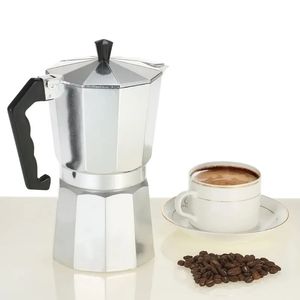 50ml 1 Cup Aluminium Koffiepot 50Ml 1Cup Koffiezetapparaat Espresso Percolator Kookplaat Mokka Pot Elektrische Mode kachel