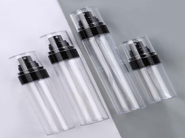 50 ml, 100 ml 120 ml transparent de haute qualité fin brouillard PET transparent bouteille en plastique cosmétique emballage matériel vaporisateur