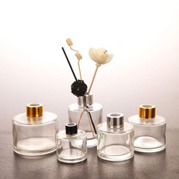 50 ml 100 ml 150 ml 200 ml clair vide pièce arôme diffuseur de roseaux bouteilles en verre rond luxe 100 ml envoyer par UPS/Ocean Express Pjrxk