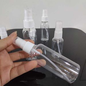 Bouteille de pulvérisation Portable en plastique PET, rechargeable, transparent, vide, contenant de parfum, 50ml, 100ml