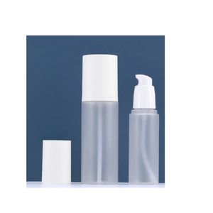 50ml 100ml Frosted Matt PET Cosmetische Fles Met Lotion Pomp Parfum Hervulbare Fles Snelle Verzending