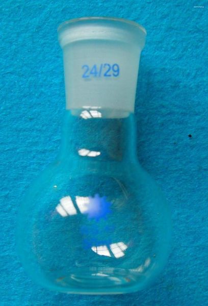 50 ml 24/29 Fiole en verre à fond plat à col unique Un navire Boliling