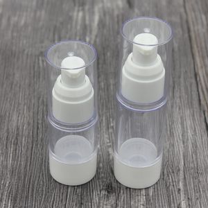 50 ml 30 ml 15 ml subbottelende heldere airless lotion fles draagbare hervulbare vacuümflessen voor reizen cosmetische verpakking