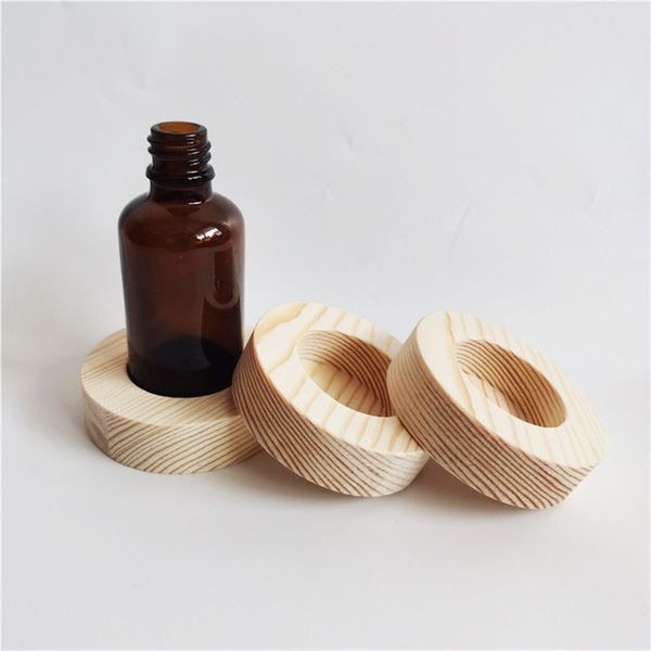 Bouteille d'huile essentielle de 50ml, présentoir rond, support étagères, contient une boîte en bois, support de bouteille d'huile essentielle, vente en gros, LX5430