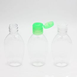 Bouteille de désinfectant instantané pour les mains de 50 ml, bouteilles de lavage des mains vides, bouteille en plastique PET pour désinfectant avec capuchon rabattable Bxpon