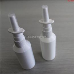 Flacon pulvérisateur oral nasal de 50 ml, flacon médical en plastique blanc 50CC avec pulvérisateur à brouillard, 100 pièces/quantité de lot Wvxhc
