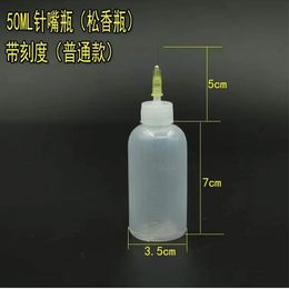 50 ml de botella líquida de plástico con aguja para la soldadura de colofra