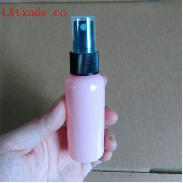 Envío libre 50ml de plástico botellas de spray de perfume de tóner agua recargable vacío envase cosmético al por mayor de venta al por menor