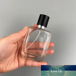 50 ML Carré Bouteilles De Parfum Voyage En Verre Spray Maquillage Distributeur Atomiseur Vide Rechargeable Brume 5 pcs