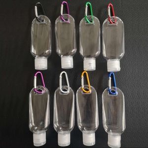 50ml Wall Hanging Hand Soap Dispenser With Hook Shampoo Sanitizer Alcohol Containers Travel Refillable Bottles Transparent Plastic Bottle