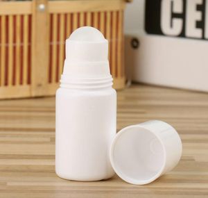 50 ml witte plastic rol op flesvulbare deodorant fles Essentiële olieparfumflessen Diy persoonlijke cosmetische containers