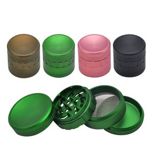 50 mm 4 delen tabakslijsten rookkit CNC tanden filter net droog kruid kleine grinder bong dab nagel