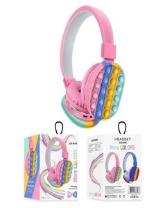 50off fidget toys headphone fête Favor Eletphones Montage des écouteurs simples et mignons Bluetooth stéréo Casque de casque décomp3981869