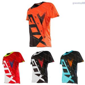 50p6 Heren T-shirts Motocross Shirt Mtb Downhill Korte Mouwen Bat Fox Mannen Wielertrui Mountain Enduro Fiets Kleding