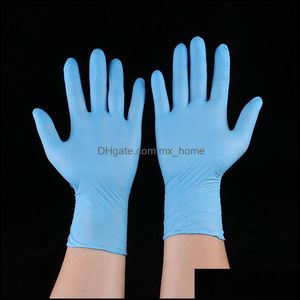 50 paires/boîte gants de nettoyage en caoutchouc poudre Nitrile Latex jetable anti-dérapant acide examen pratique distributeur gant livraison directe 2021 cuisine