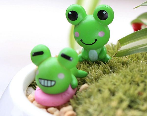 50 paires résine grenouille Miniatures paysage accessoires pour maison jardin décoration Scrapbooking artisanat bricolage