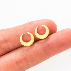 50 paar kleine schattige halve maansikkel oorbellen kraakbeen piercing roestvrij staal minimalistische geometrische sterren zonneschijn zonlicht Koreaanse sieraden voor vrouwen