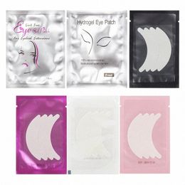 50 pairs Eye Pad Eyel Pad Gel Patch Patch Geënt Onder De Ogen Voor Valse Eyel Extensi Papier Sticker Makeup Tools Q7Uu #