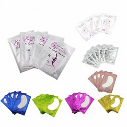 50 paren/pak Pluizende Sticker Wraps Eyel Pads Eyel Extensi Papier Patches Eye Tips voor Profial Make Up Gereedschap z396 #