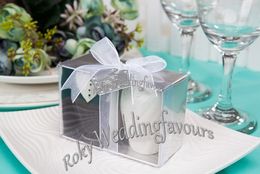 LIVRAISON GRATUITE + 50 ensembles (50 ensembles = 100 pièces) cadeaux de mariage mariée et le marié salière en céramique poivrière faveurs de mariage, cadeaux de mariage